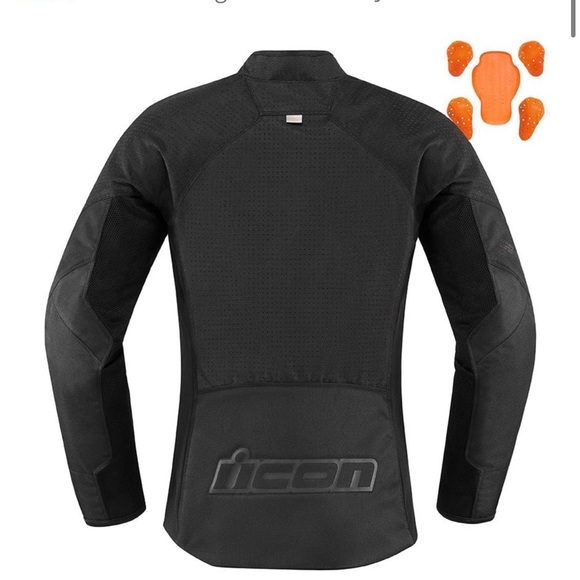 ICON hooligan perf Black Motorcycle Jacket XS NWT - Picture 12 of 12